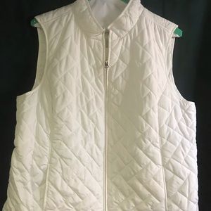 NWT Women’s Croft & Barrow XXL White Puffer Vest